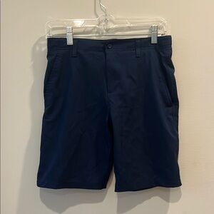 Under Armour - youth boys gold shorts.  Size.  Youth large. Navy